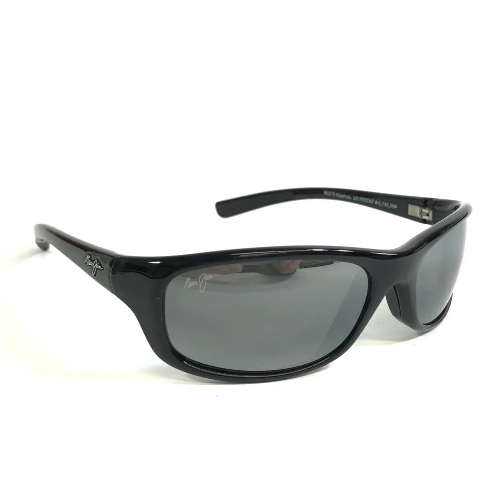 Maui Jim Sunglasses Kipahulu MJ279-02 Shiny Black Frames w/ Neutral Gray Lenses